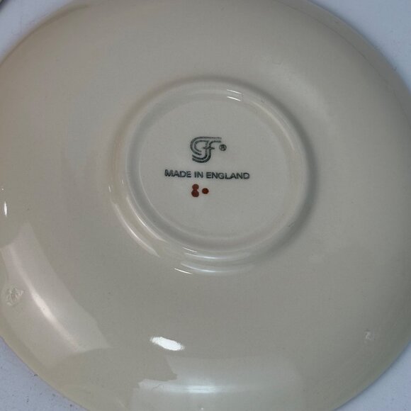 Franciscan Apple Hand-Painted Tea Cup & Saucer Set of 2 England Vintage - Picture 6 of 8